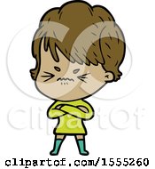 Cartoon Frustrated Woman