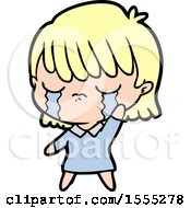 Cartoon Woman Crying