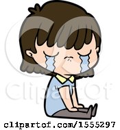 Cartoon Woman Crying