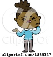 Cartoon Angry Woman