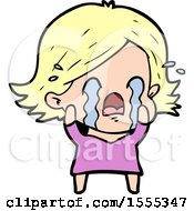 Cartoon Woman Crying