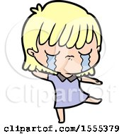 Cartoon Woman Crying