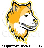 Poster, Art Print Of Retro Akita Dog Mascot Head