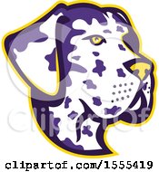 Poster, Art Print Of Retro Great Dane Dog Mascot Head