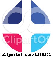 Clipart Of A Droplet With A Medical Cross Royalty Free Vector Illustration