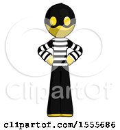 Poster, Art Print Of Yellow Thief Man Hands On Hips