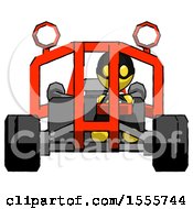 Poster, Art Print Of Yellow Thief Man Riding Sports Buggy Front View