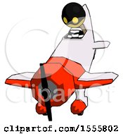 Poster, Art Print Of Yellow Thief Man In Geebee Stunt Plane Descending Front Angle View