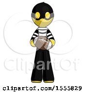 Poster, Art Print Of Yellow Thief Man Giving Football To You