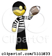 Yellow Thief Man Holding Football Up