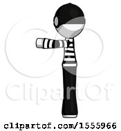 Poster, Art Print Of White Thief Man Pointing Left