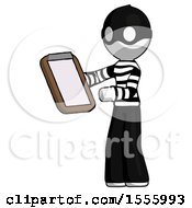 Poster, Art Print Of White Thief Man Reviewing Stuff On Clipboard