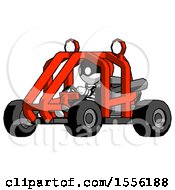 Poster, Art Print Of White Thief Man Riding Sports Buggy Side Angle View