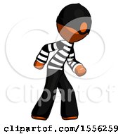 Orange Thief Man Suspense Action Pose Facing Right