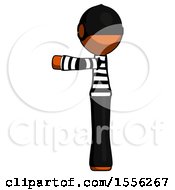 Poster, Art Print Of Orange Thief Man Pointing Left