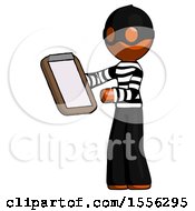 Poster, Art Print Of Orange Thief Man Reviewing Stuff On Clipboard