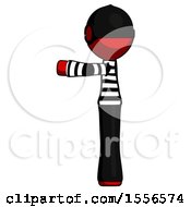 Red Thief Man Pointing Left