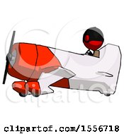 Poster, Art Print Of Red Thief Man In Geebee Stunt Aircraft Side View