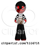 Poster, Art Print Of Red Thief Man Giving Football To You