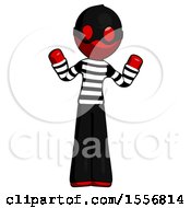 Poster, Art Print Of Red Thief Man Shrugging Confused
