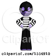 Poster, Art Print Of Purple Thief Man Hands On Hips
