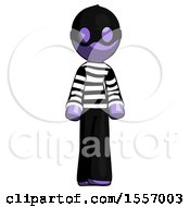 Poster, Art Print Of Purple Thief Man Walking Front View