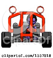 Poster, Art Print Of Purple Thief Man Riding Sports Buggy Front View
