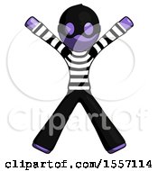 Poster, Art Print Of Purple Thief Man Jumping Or Flailing