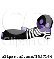 Poster, Art Print Of Purple Thief Man Reclined On Side