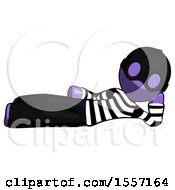 Purple Thief Man Reclined On Side