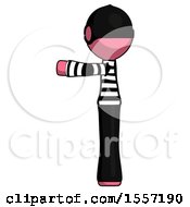 Poster, Art Print Of Pink Thief Man Pointing Left