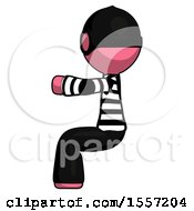 Pink Thief Man Sitting Or Driving Position