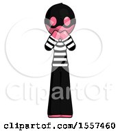 Poster, Art Print Of Pink Thief Man Laugh Giggle Or Gasp Pose