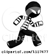 Poster, Art Print Of Ink Thief Man Running Fast Right