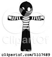 Poster, Art Print Of Ink Thief Man T-Pose Arms Up Standing