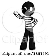 Ink Thief Man Waving Right Arm With Hand On Hip