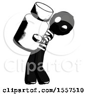 Poster, Art Print Of Ink Thief Man Holding Large White Medicine Bottle