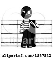 Poster, Art Print Of Ink Thief Man With Server Racks In Front Of Two Networked Systems