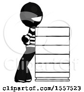 Poster, Art Print Of Ink Thief Man Resting Against Server Rack