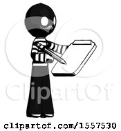 Poster, Art Print Of Ink Thief Man Using Clipboard And Pencil