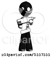 Ink Thief Man Holding Large Drill