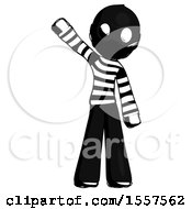 Poster, Art Print Of Ink Thief Man Waving Emphatically With Right Arm