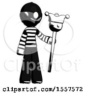 Poster, Art Print Of Ink Thief Man Holding Jester Staff
