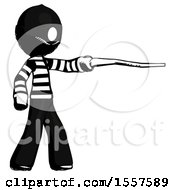 Poster, Art Print Of Ink Thief Man Pointing With Hiking Stick