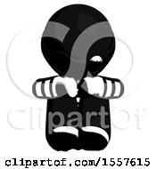 Poster, Art Print Of Ink Thief Man Sitting With Head Down Facing Forward