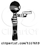 Poster, Art Print Of Ink Thief Man Firing A Handgun