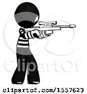 Poster, Art Print Of Ink Thief Man Shooting Sniper Rifle