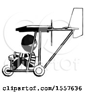 Ink Thief Man In Ultralight Aircraft Side View