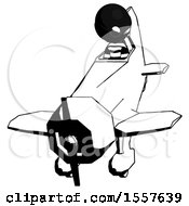 Poster, Art Print Of Ink Thief Man In Geebee Stunt Plane Descending Front Angle View