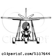 Poster, Art Print Of Ink Thief Man In Ultralight Aircraft Front View